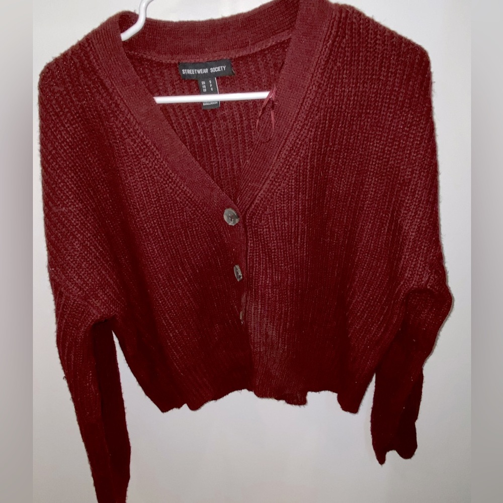 Cropped Knitted Sweater